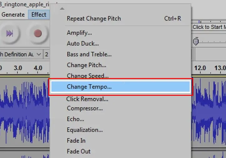How to Make Songs Mashup with Audacity - Edit the Audio Tempo