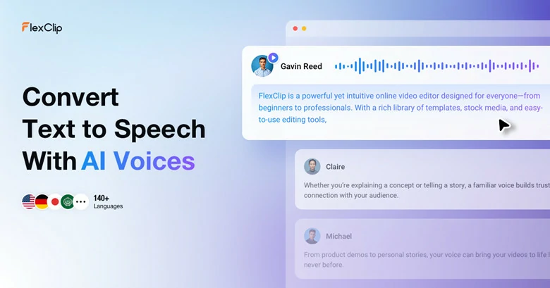 FlexClip's Text-to-speech Tool for Meditation Narration