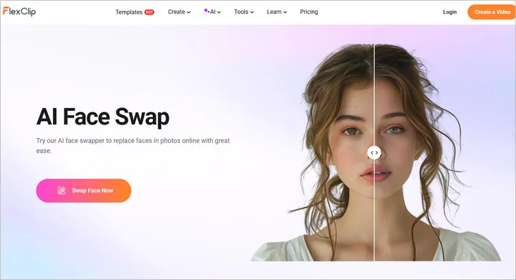 FlexClip AI Face Swap Tool to Generate Face Swap Meme Online