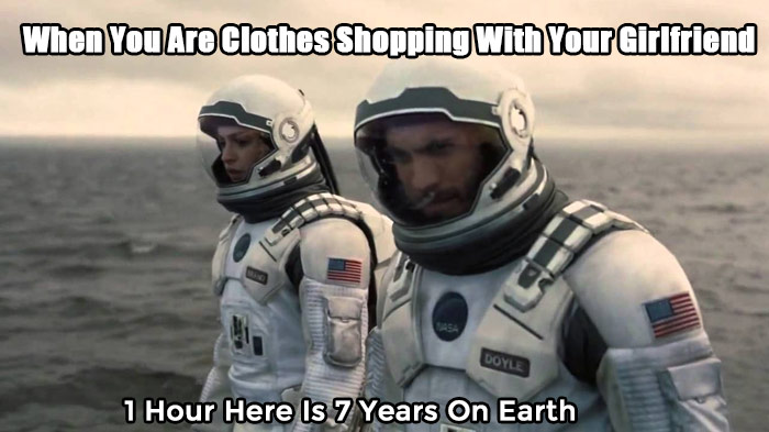 A hilarious meme when shopping with gf