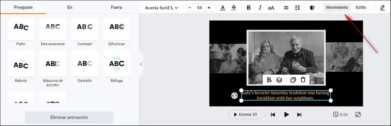 Easily animate texts, photos, clips, and other video elements