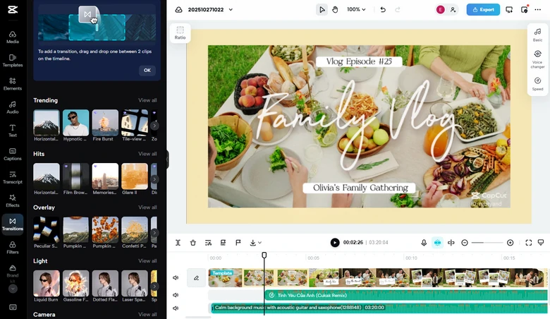 Merge Audio and Video with CapCut