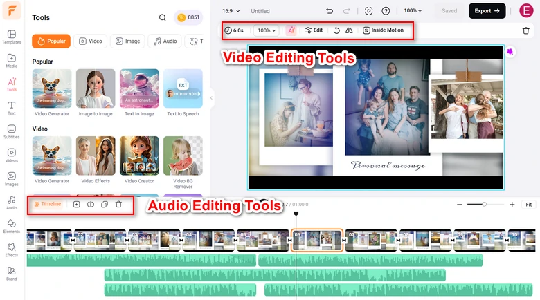 Polish Audio and Video with FlexClip