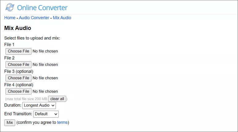 How to Mix Multiple Audio Tracks Into One with Online Converter