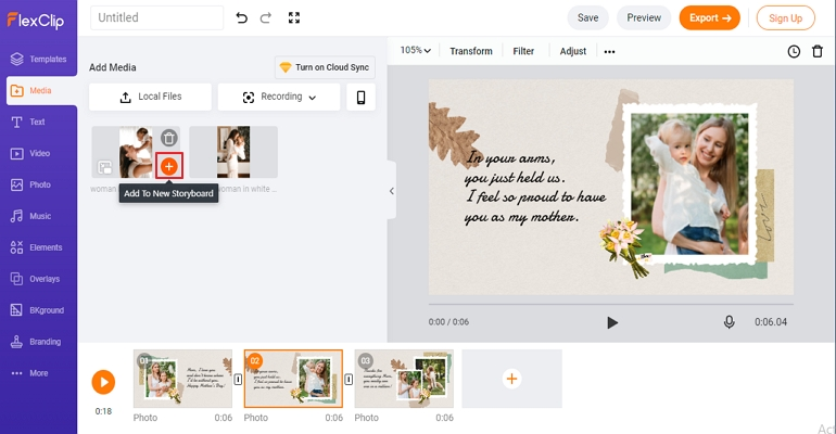 Make Mother's Day Video - Step 1