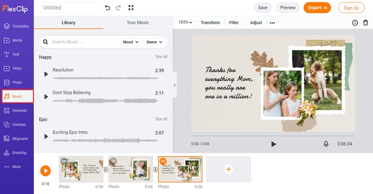 Make Mother's Day Video - Step 3