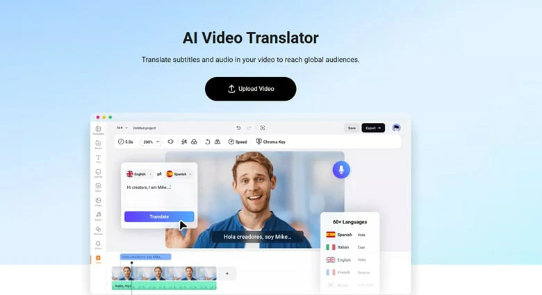 Translate the Transcript with AI Translator