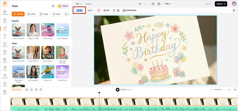 Adjust the Duration of Images to Match the Audio Length