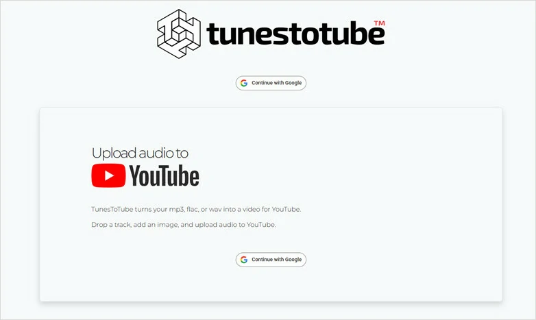 MP3 to YouTube Converters Online - TunesToTube