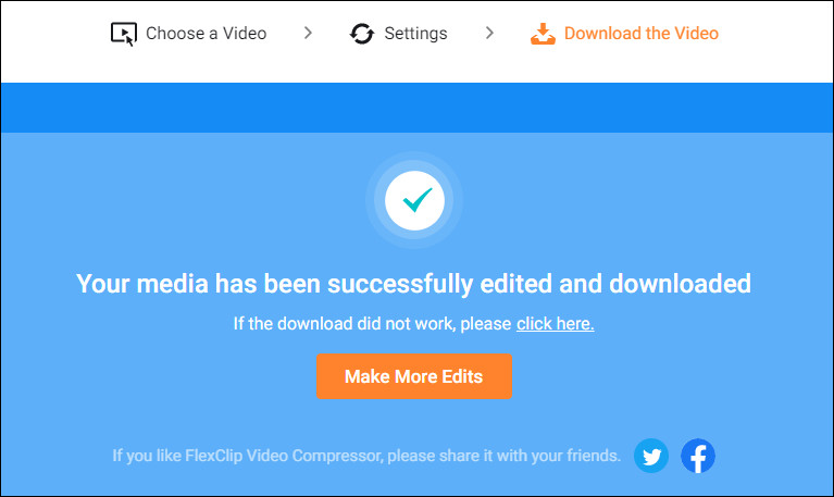 Compress MP4 File without Watermark  - FlexClip 3