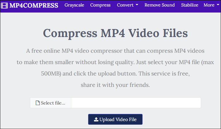 Free Online MP4 Compressor no Watermark - MP4 COMPRESS