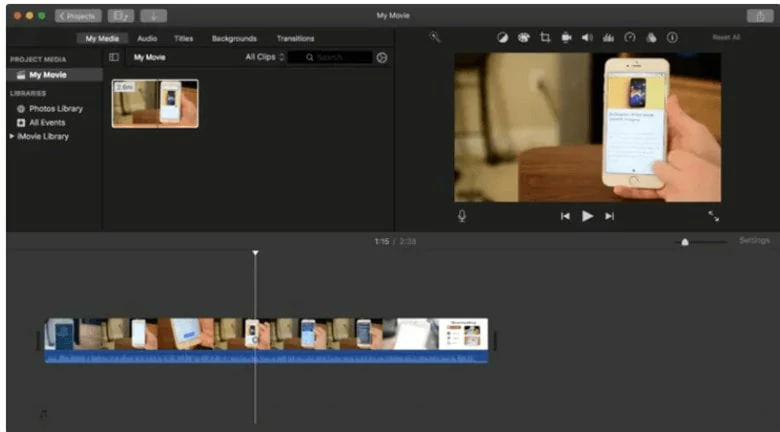 MP4 Video Cropper: Launch iMovie on Your Mac
