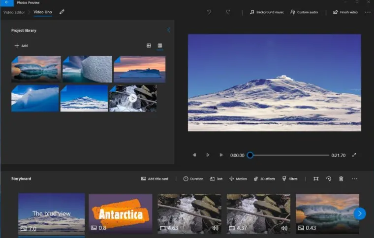 Windows 10 Built-in MP 4 Editor - Photos App