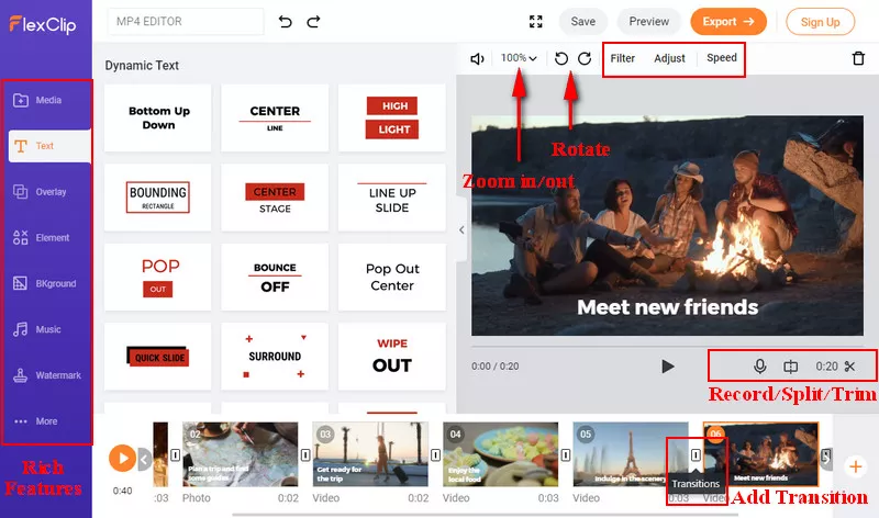 Online MP4 Editor - FlexClip