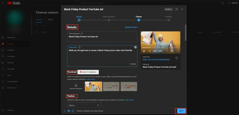 Add YouTube video titles, descriptions and other details