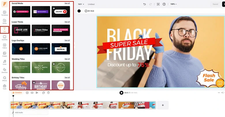 Use editable text animations for call-to-actions in your MP4 video