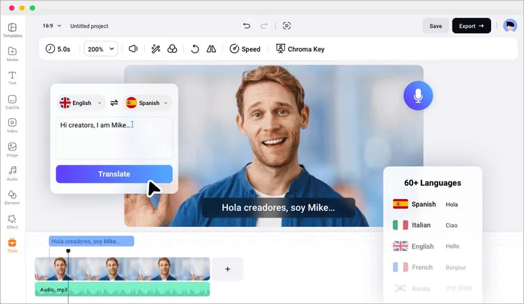 AI Translator for Multilingual Video Creation