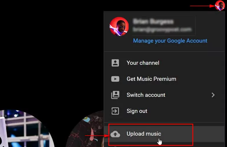 Upload Music to YouTube Music