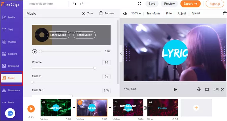 Add Music to Your Music Intro