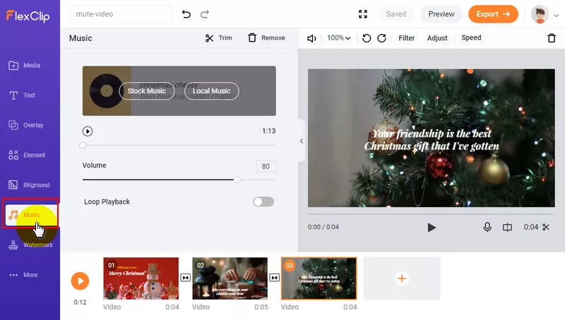 Add Background Music or Record Voiceover