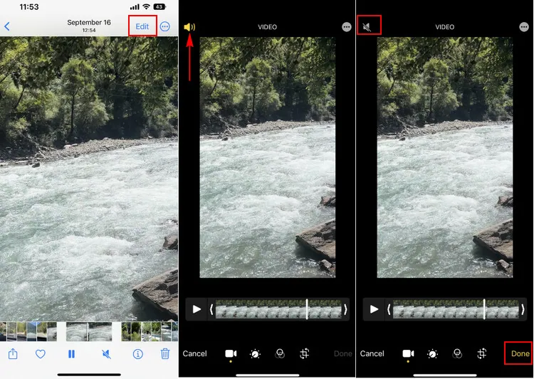 Remove Sound from Video on iPhone