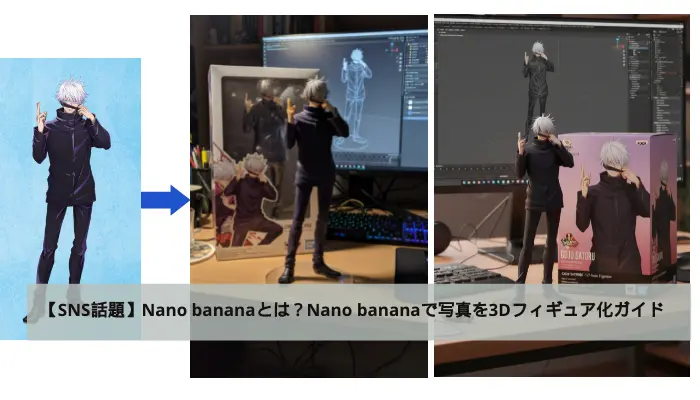 Nano bananaで写真をフィギュア化