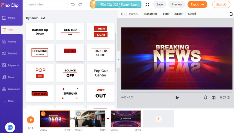 NEWS NOW - VER3 - Video Intro Maker Online