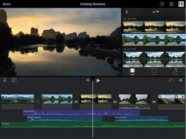 Non Linear Video Editing Software - iMovie