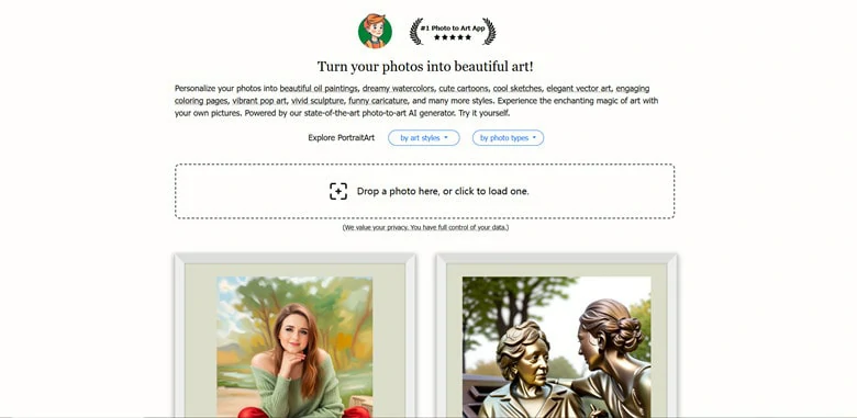 Normal Photo to Oil Painting Converter - PortraitArt