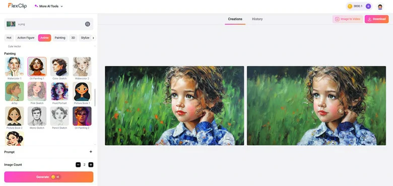 Photo to Oil Painting Conversion: Stylize Image into Oil Painting