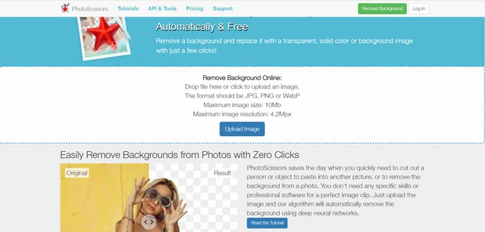 Best Photo Background Editors Online - PhotoScissors