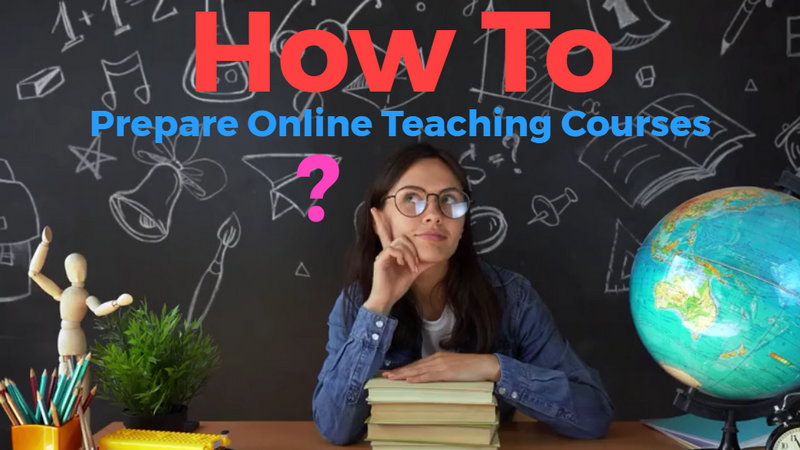 Online teaching banner.