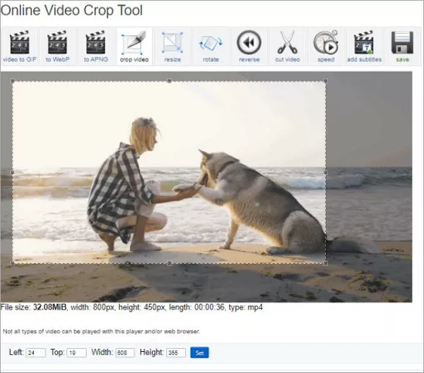 Best Online Video Cropper - EZGIF
