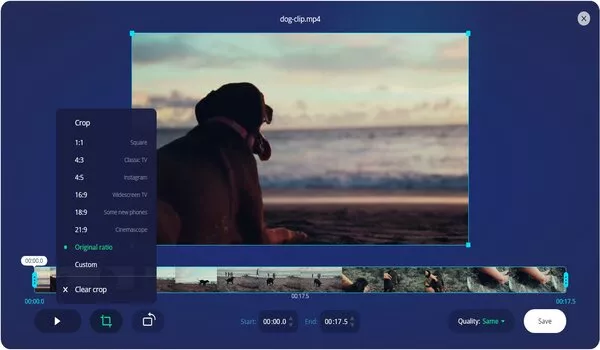 Best Online Video Cropping Tool - OnlineVideoCutter