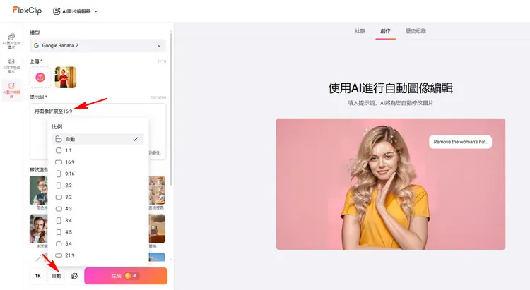 輸入描述 - FlexClip