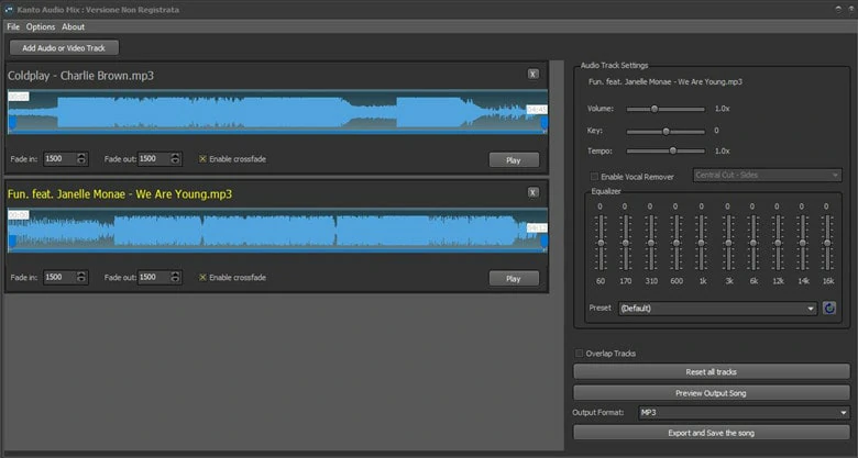 Audiodateien unter Windows mit Kanto Audio Mix überlagern