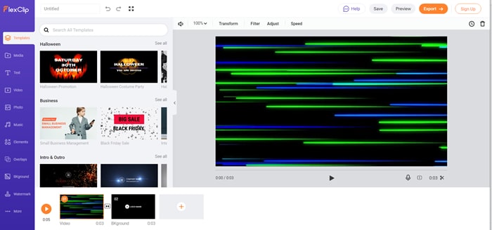 Free Parallel Editing Tool - FlexClip