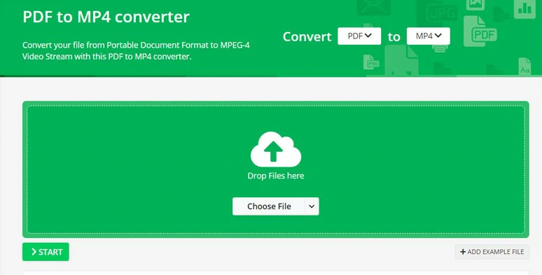 Convert PDF to video by Online Convert online