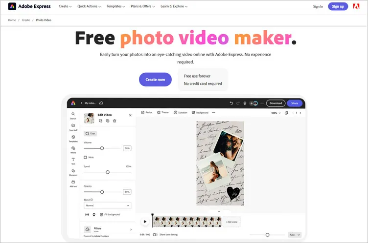 Online Photo and Video Maker - Adobe Express