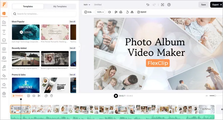 Online Photo and Video Maker - FlexClip