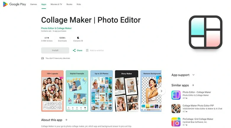 Photo Collage Maker with Music - CollageLab