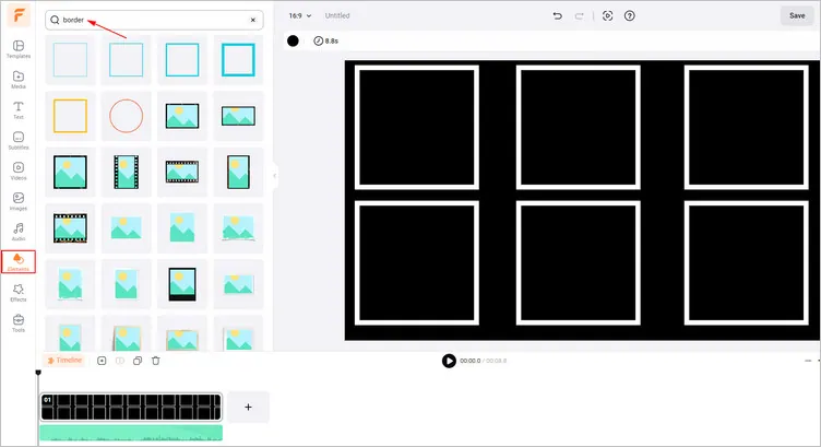 Add Grid to Your Photo Materials Manually - FlexClip