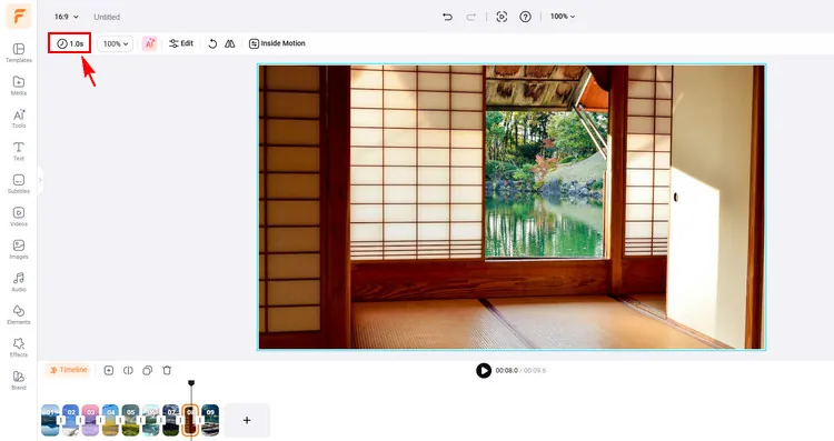 Adjust Photo Duration - FlexClip