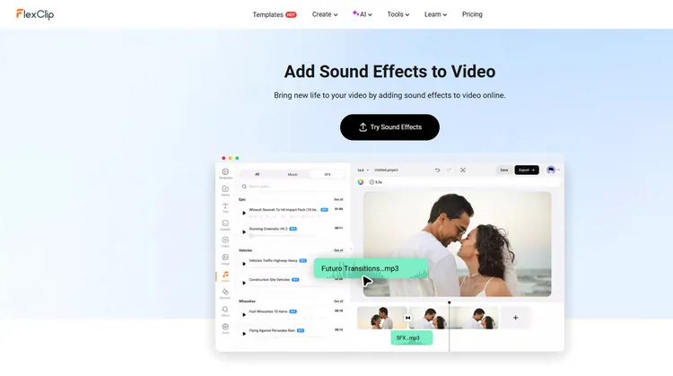 Sound Effects Library - FlexClip