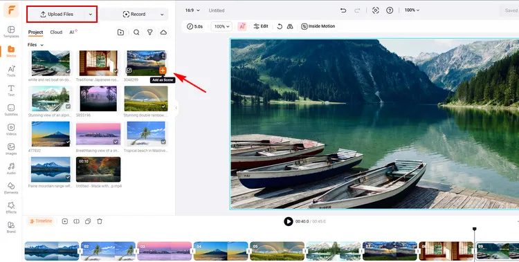 Upload Your Own Photo Materials - FlexClip
