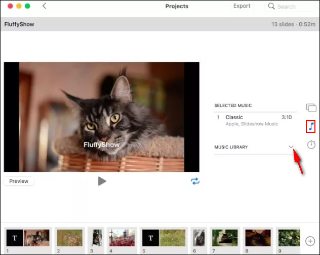 Make Photo Slideshow with Music on Mac - Add Music