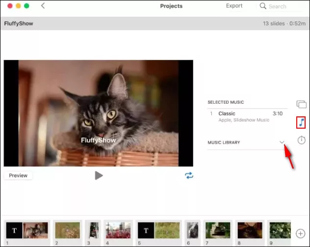 Make Photo Slideshow with Music on Mac - Add Music