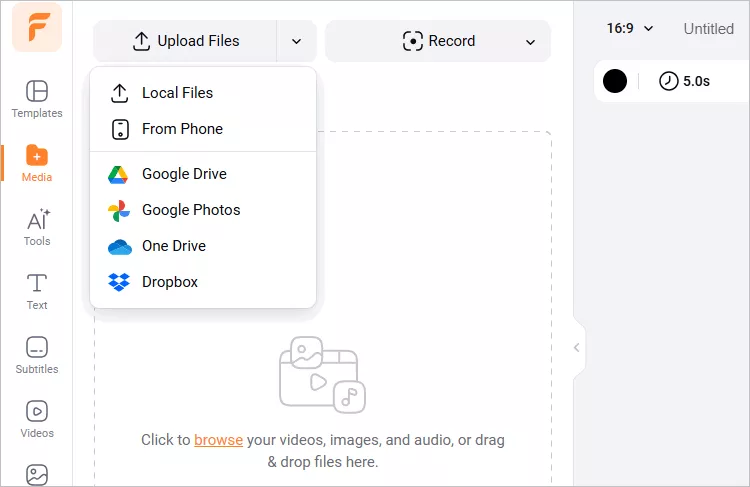 How to Make a Photo Slideshow with Music - Upload