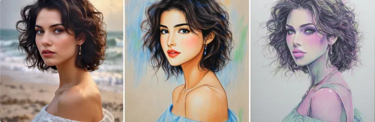 Color Sketch Examples Generated with FlexClip