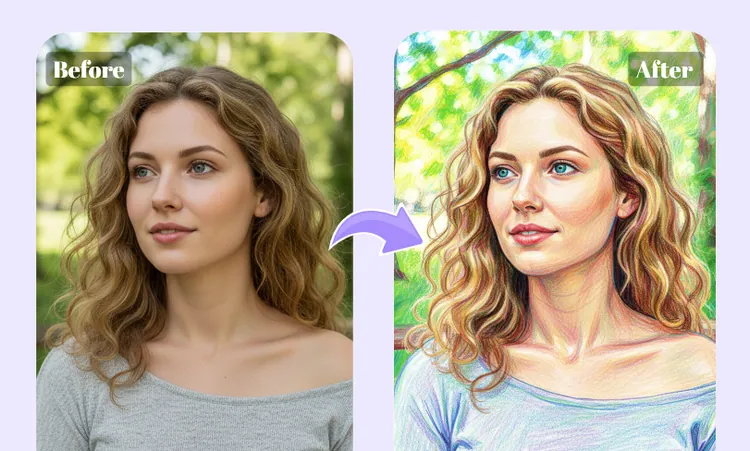 Color Sketch Examples Generated with FlexClip